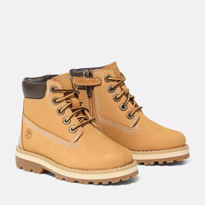 Bota infantil Courma Kid de 15 cm (6 polegadas) na cor amarela.