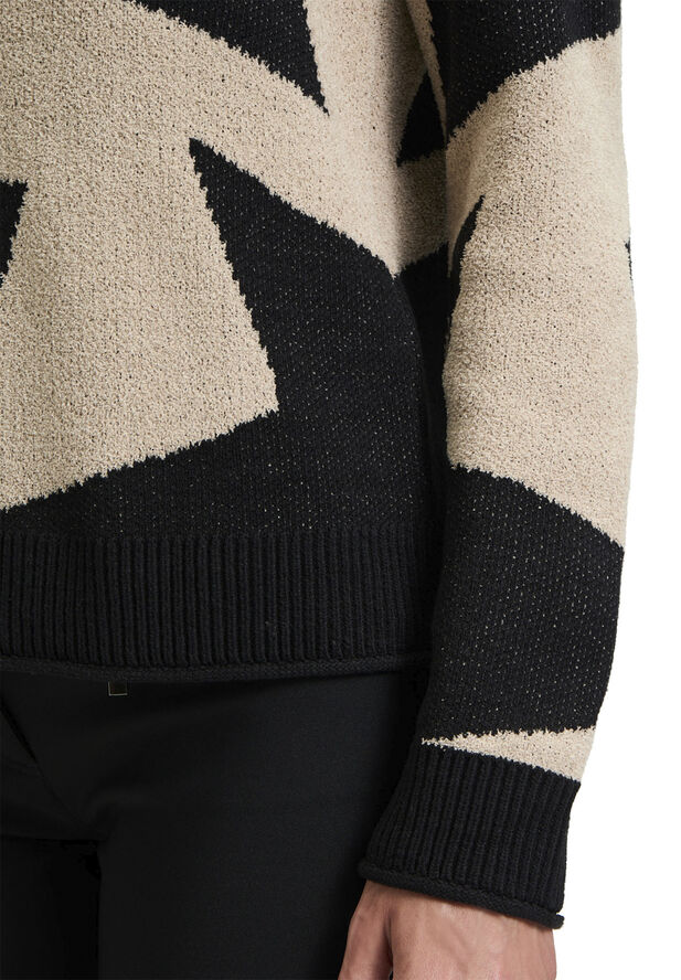 Betty Barclay Strickpullover Ku Black-beige