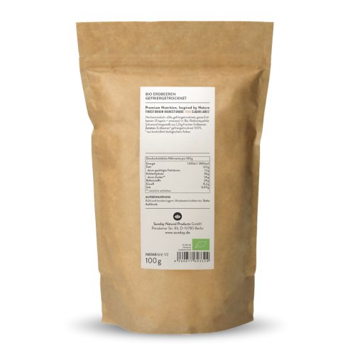 Sunday Natural Products  BIO ERDBEEREN GEFRIERGETROCKNET