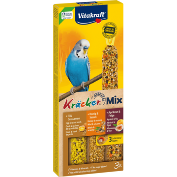 Vitakraft Kräcker Mix Parkiet Ei, Honing & Abrikoos 80 g