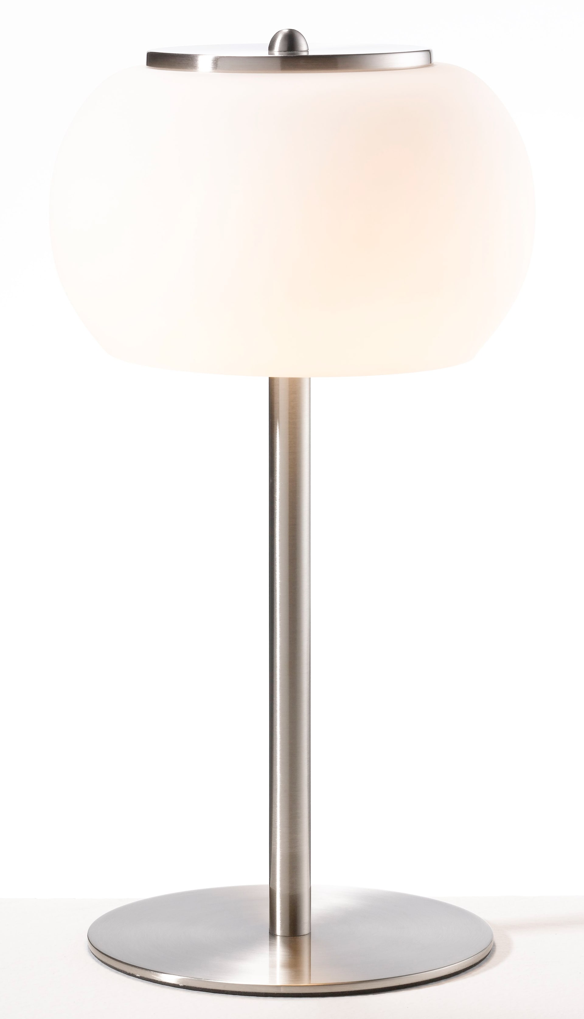casaNOVA LED Tischlampe HILDA 33 cm nickelfarbig