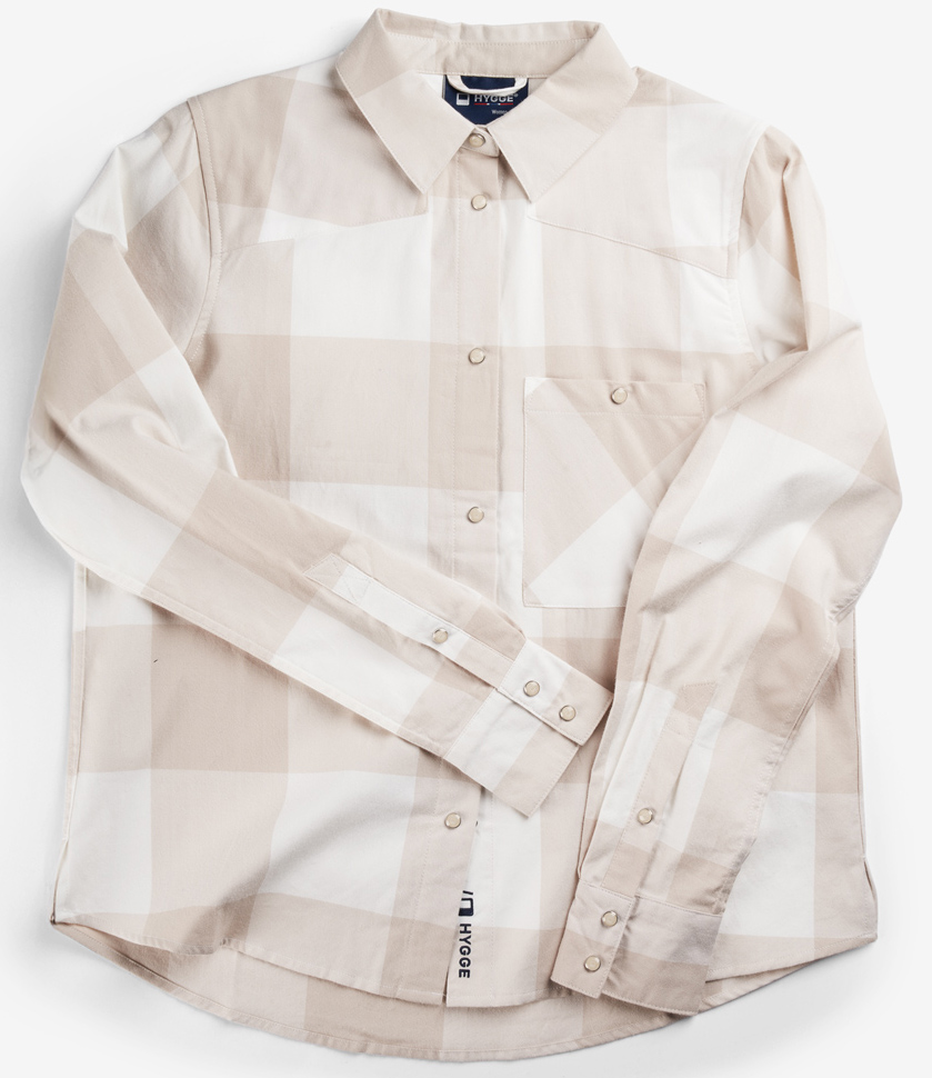 Flannel Shirt Dame 46/Whiteish