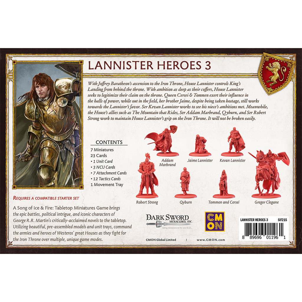 Le Trône de Fer : le Jeu de Figurines - Héros Lannister III