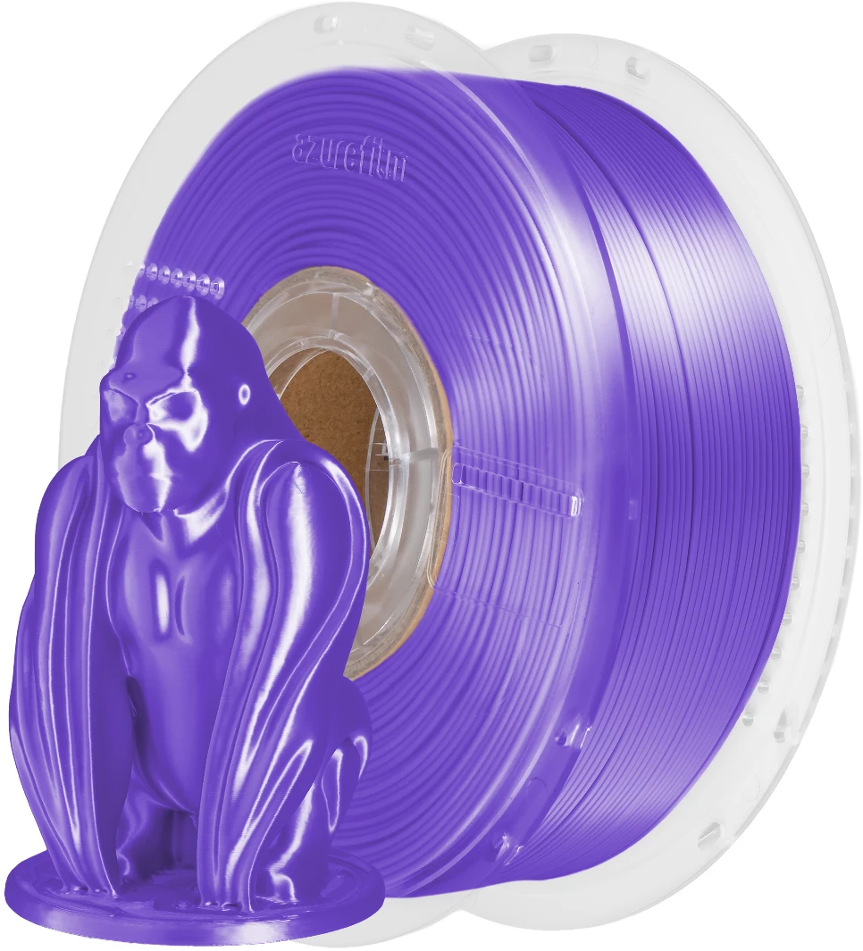 AzureFilm  PLA Silk Lila, 1,75 mm / 1000 g    PLA-Material mit seidigem Finish