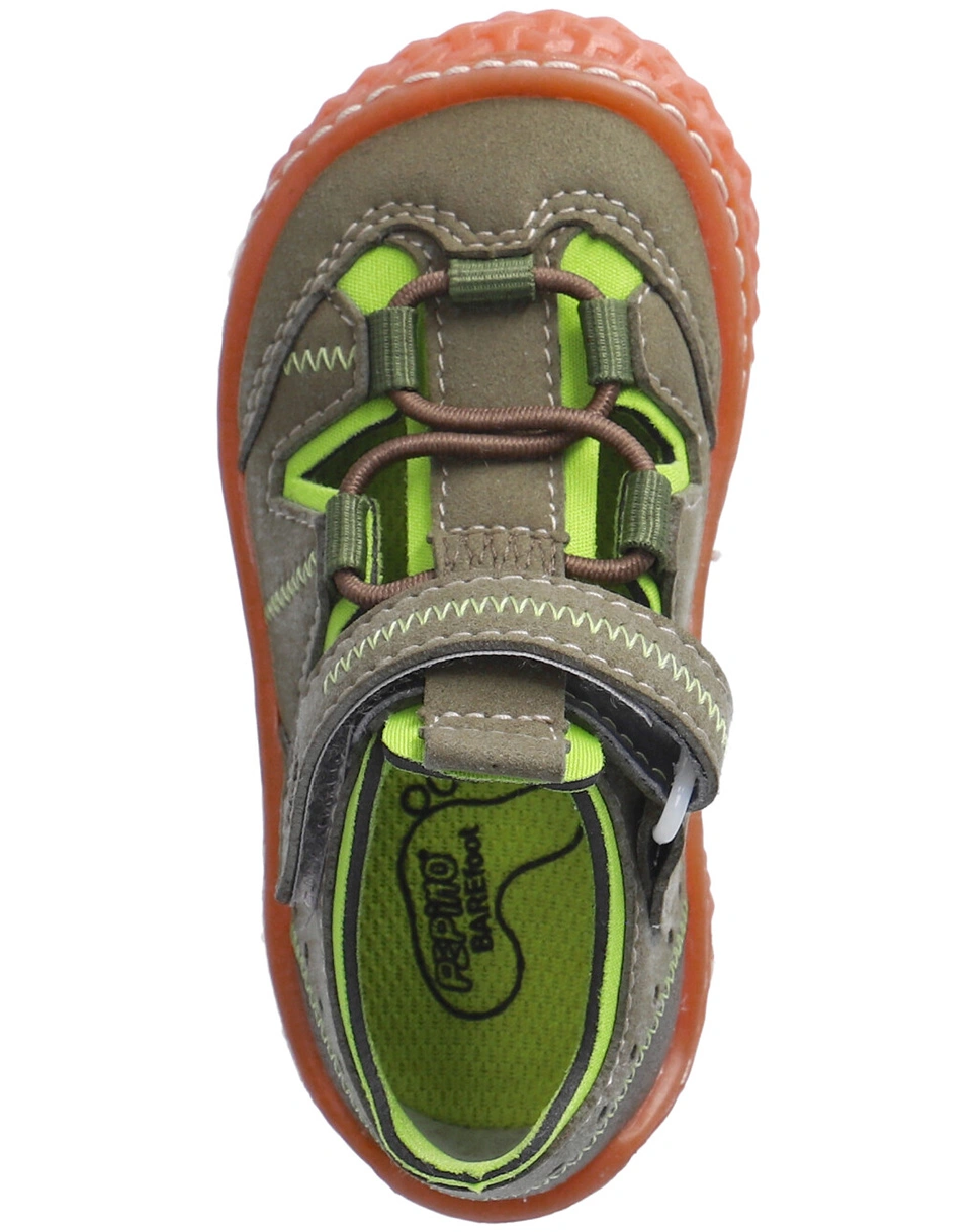 Barfußschuhe JERRY in oliv/acido