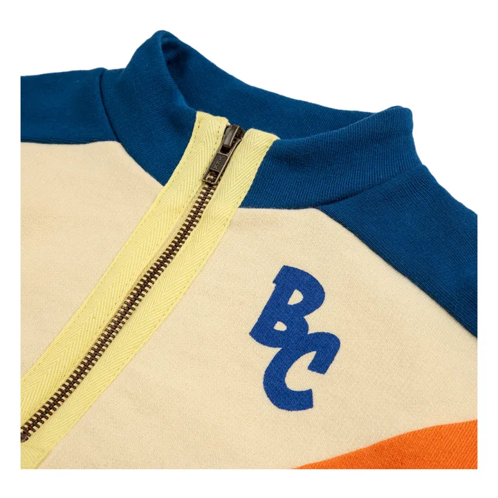 Bobo Choses Pull Coton Bio Color Block | Orange
