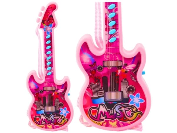 Elektrisk gitar for barn Melodier Solmization Range Pink LEAN LEKER