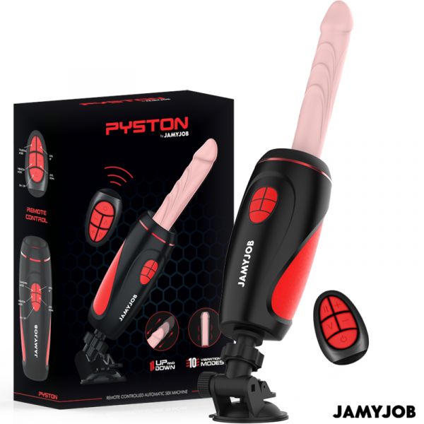 Jamyjob Masturbador Automático Base Pyston com Dildo de Controle Remoto - D-241560