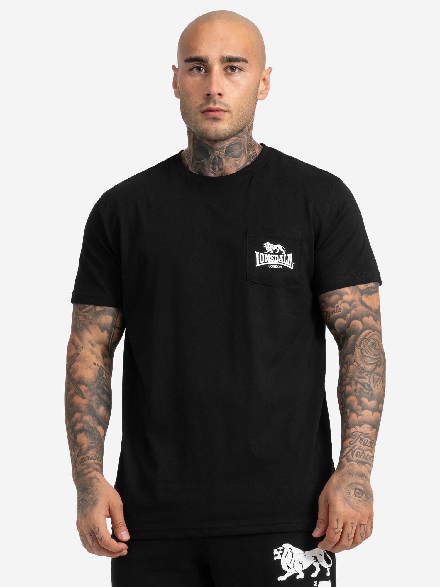 Lonsdale Herren T-Shirt normale Passform Doppelpack SUSSEX