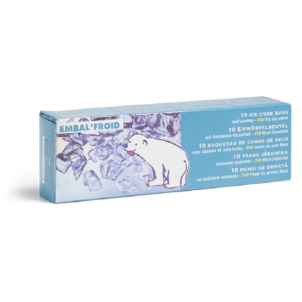 Sachets de congélation spécial 24 glaçons x10 sacs