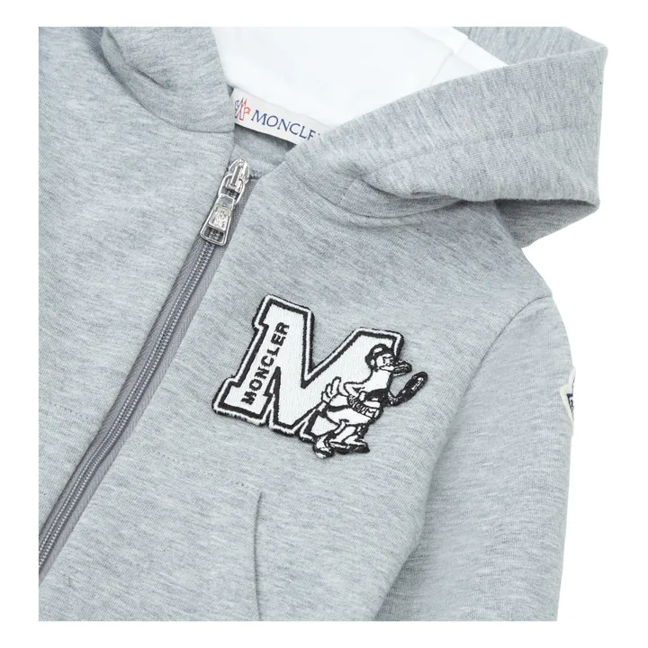 Moncler Ensemble Hoodie et Jogger | Gris chiné