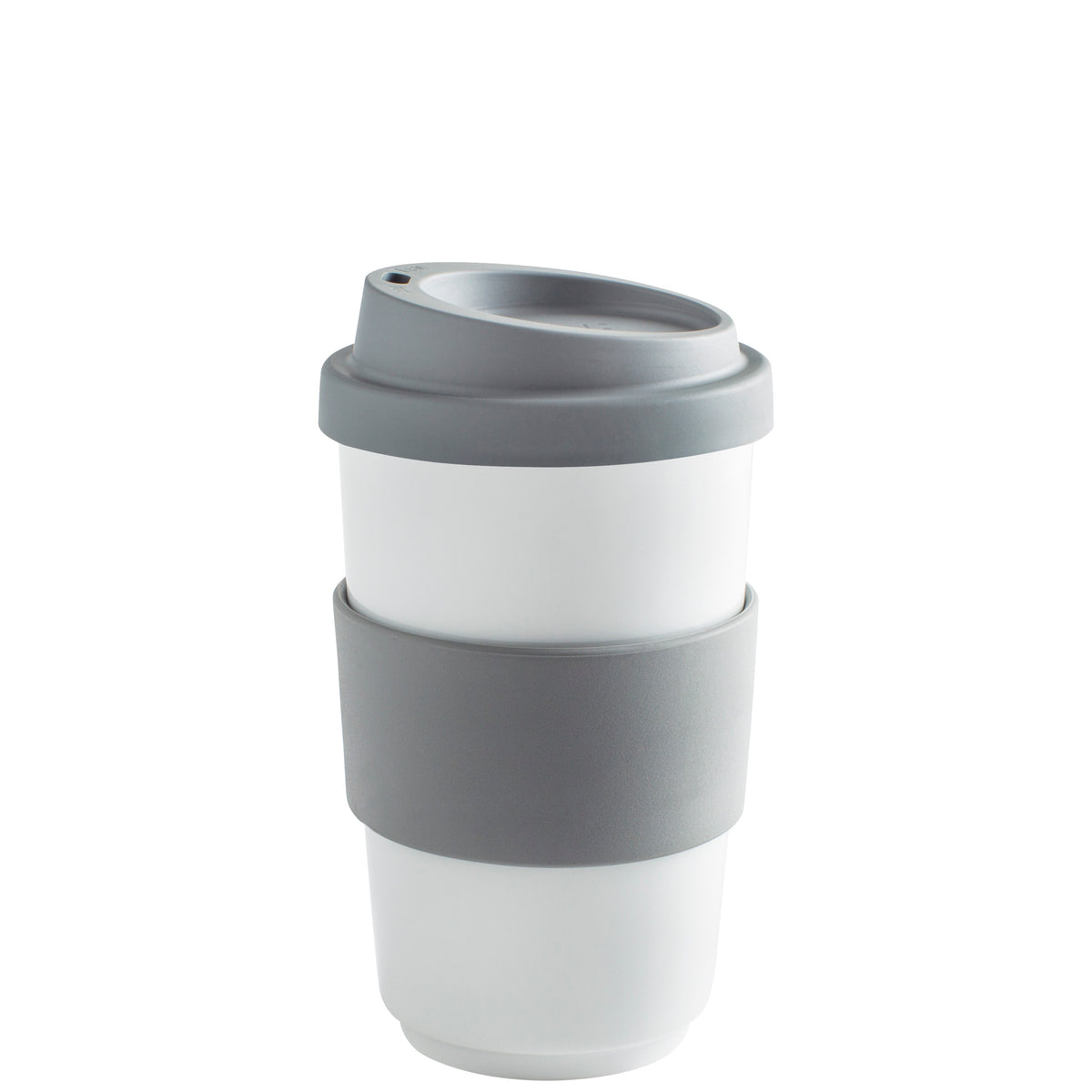 KAHLA fillit Becher 0,40 l + Trinkdeckel cool gray