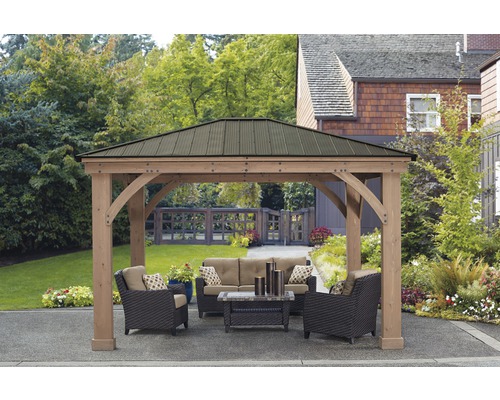 Gazebo WESTMANN hout Devon 14x12 393 x 331 cm geglazuurd