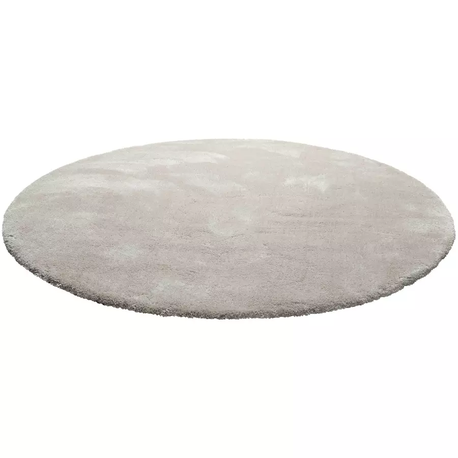 Homie Living Hochflorteppich Pisa hellgrau beige