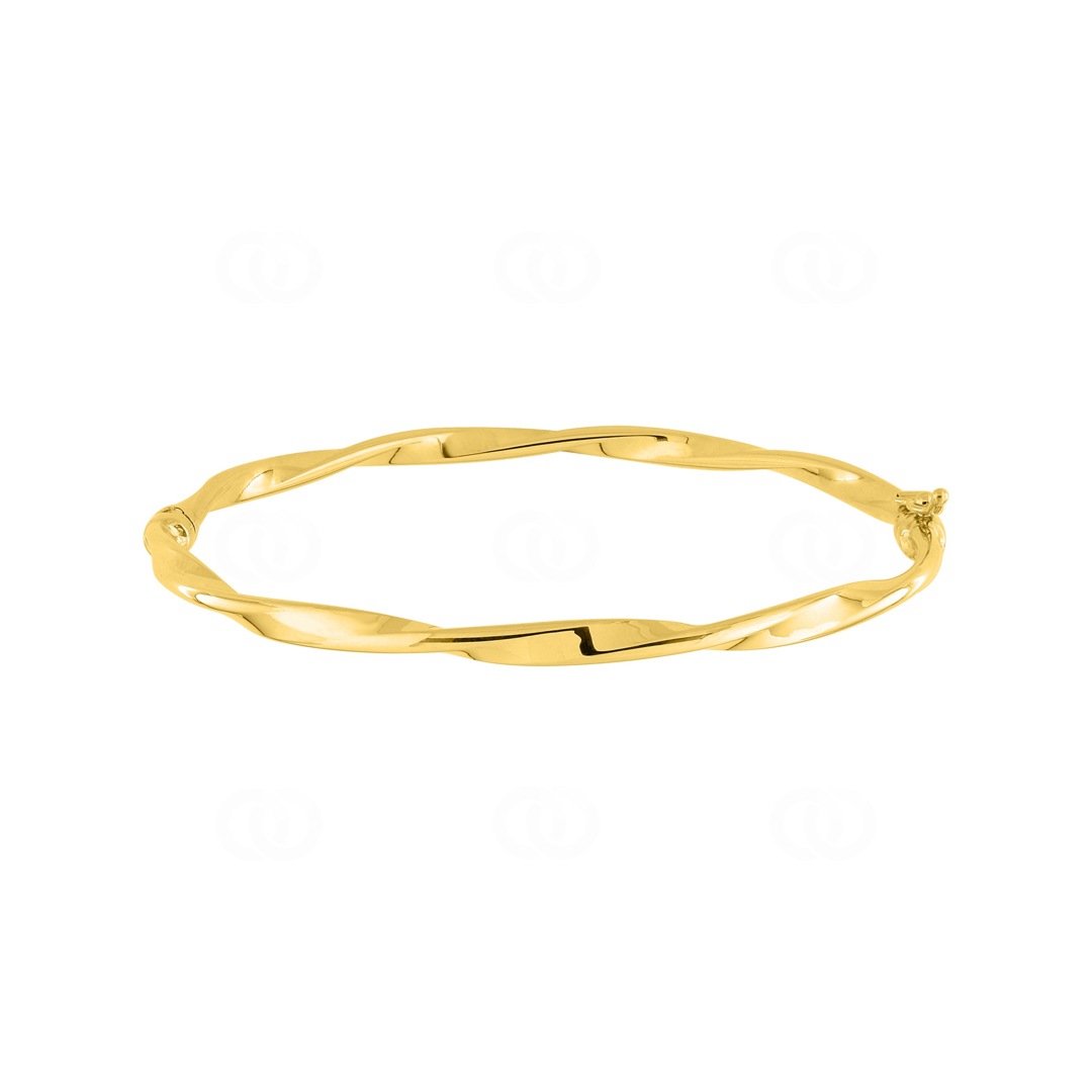 Armreif 750/18 K Gelbgold verdreht 3.5mm