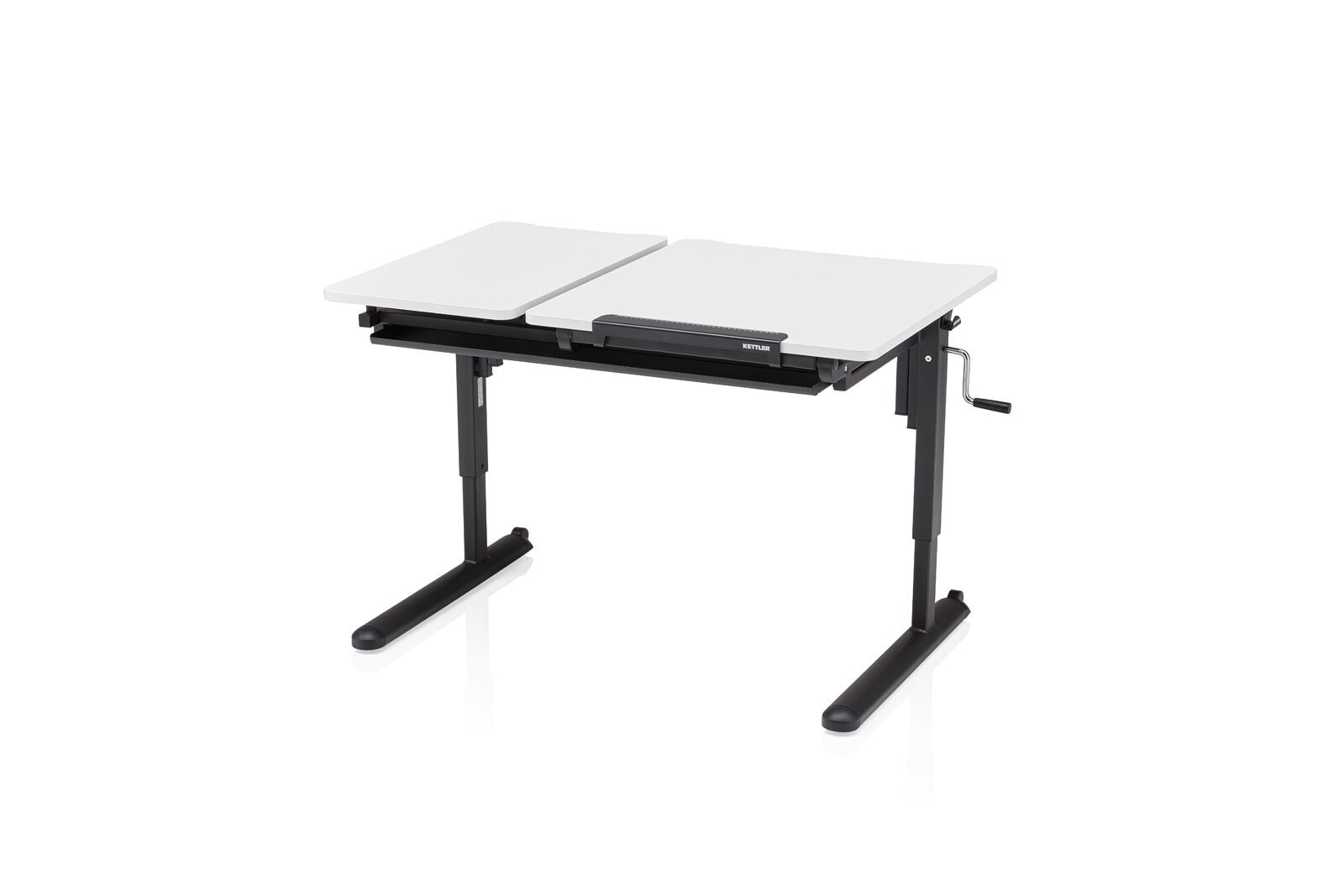 KETTLER Schreibtisch weiß / schwarz