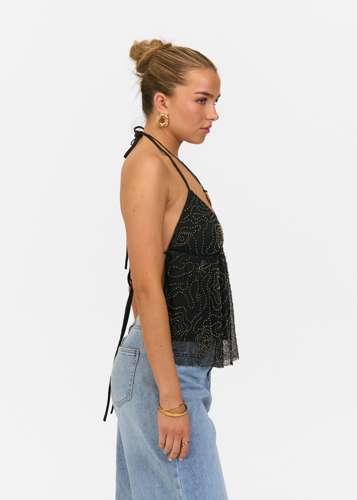Ava top zwart