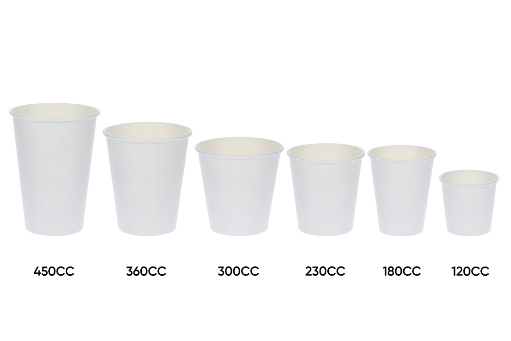 Kartonnen koffiebeker 120cc 4oz Ø63mm wit
