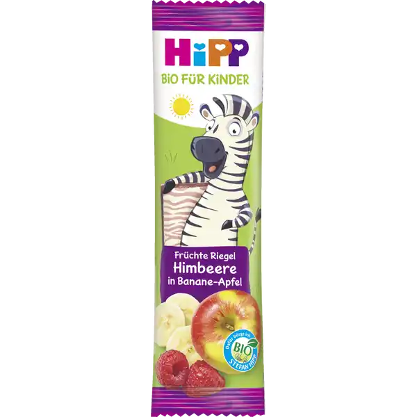 Bio Früchte Riegel Himbeere in Banane-Apfel