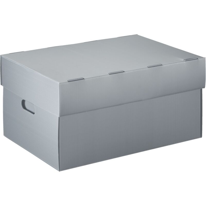 Caisse archives Polypropylène Extendos - H 26 x L 53 x P 35,3 cm - Recyclable - Grise