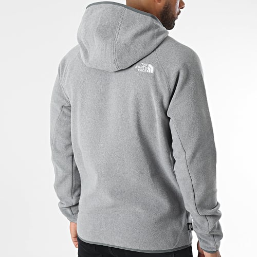 Sweat Capuche Polaire 100 Glacier A855Z Gris