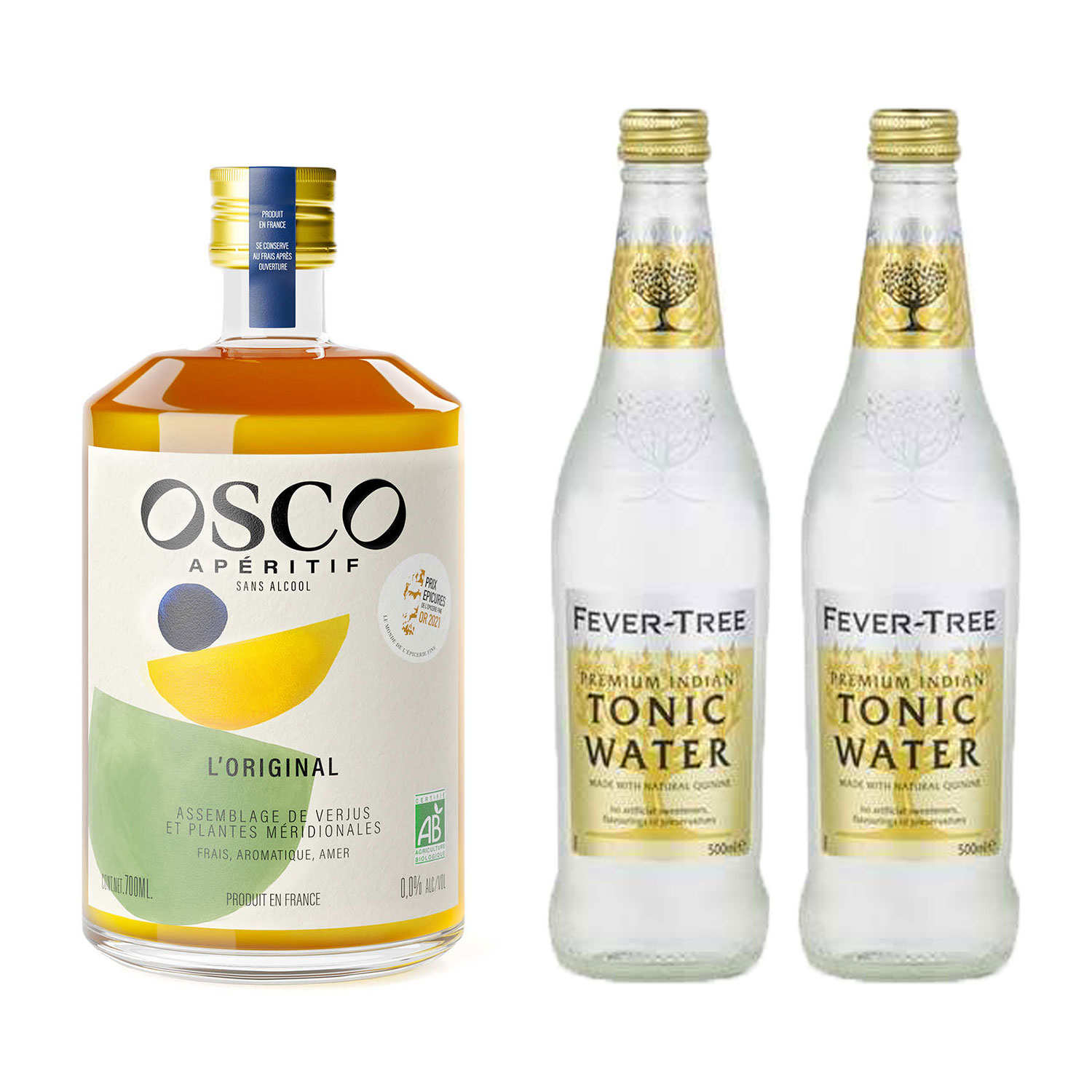 Kit pour cocktail Osco tonic - Osco L'Original + 2 tonic Fever Tree