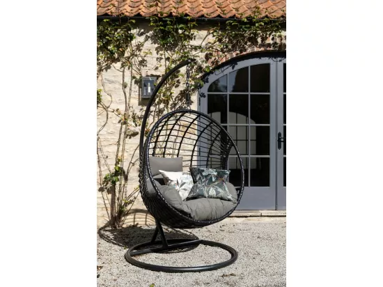 Fauteuil suspendu résine noire SOUTH BEACH