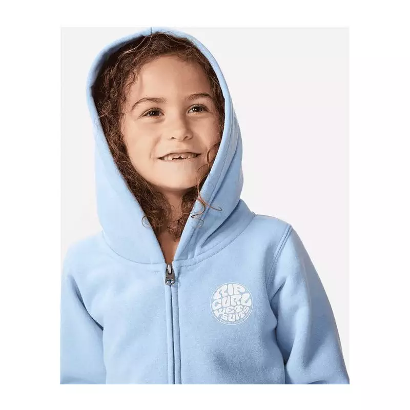 Sweat junior RIPCURL Wetsuit Icon Zip Thru Hood-Boy Cool Blue 45019