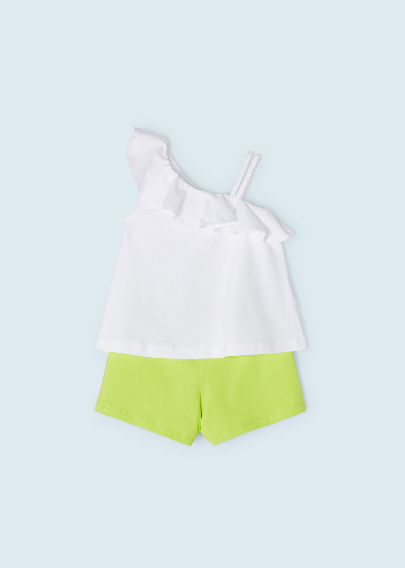 Conjunto de duas peças em algodão sustentável para meninas