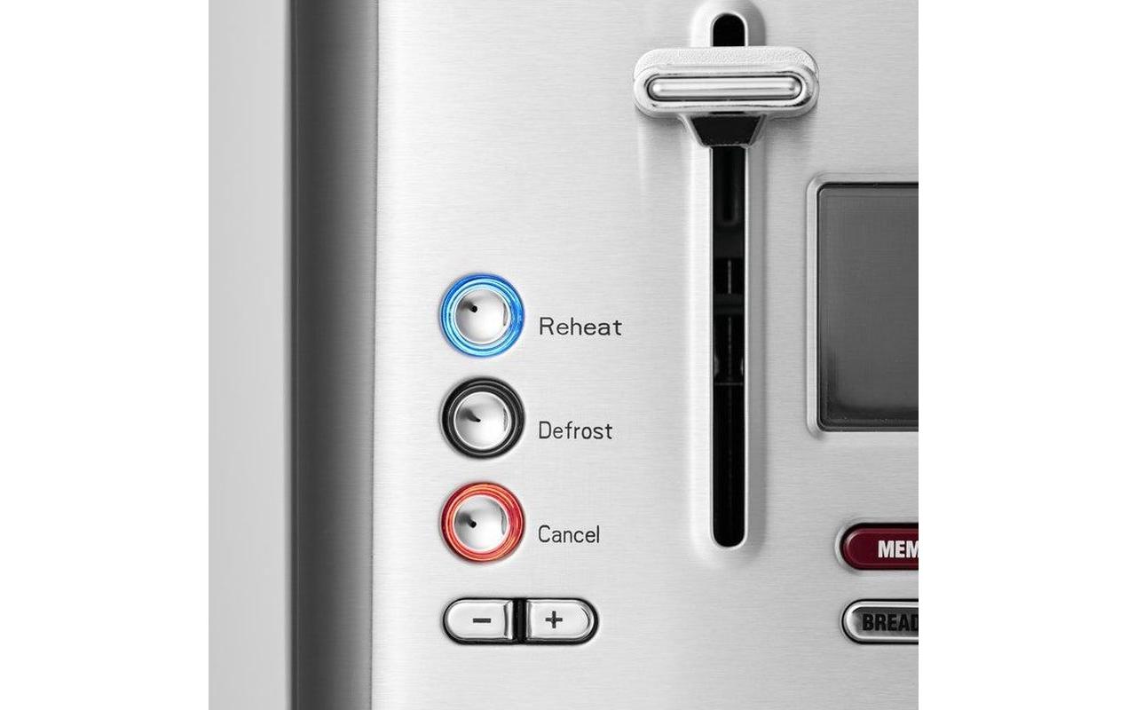 Toaster Flex Typ 8004 Silber<br>Individuell einstellbarer Toaster für verschiedene Sorten Brot und Gebäck