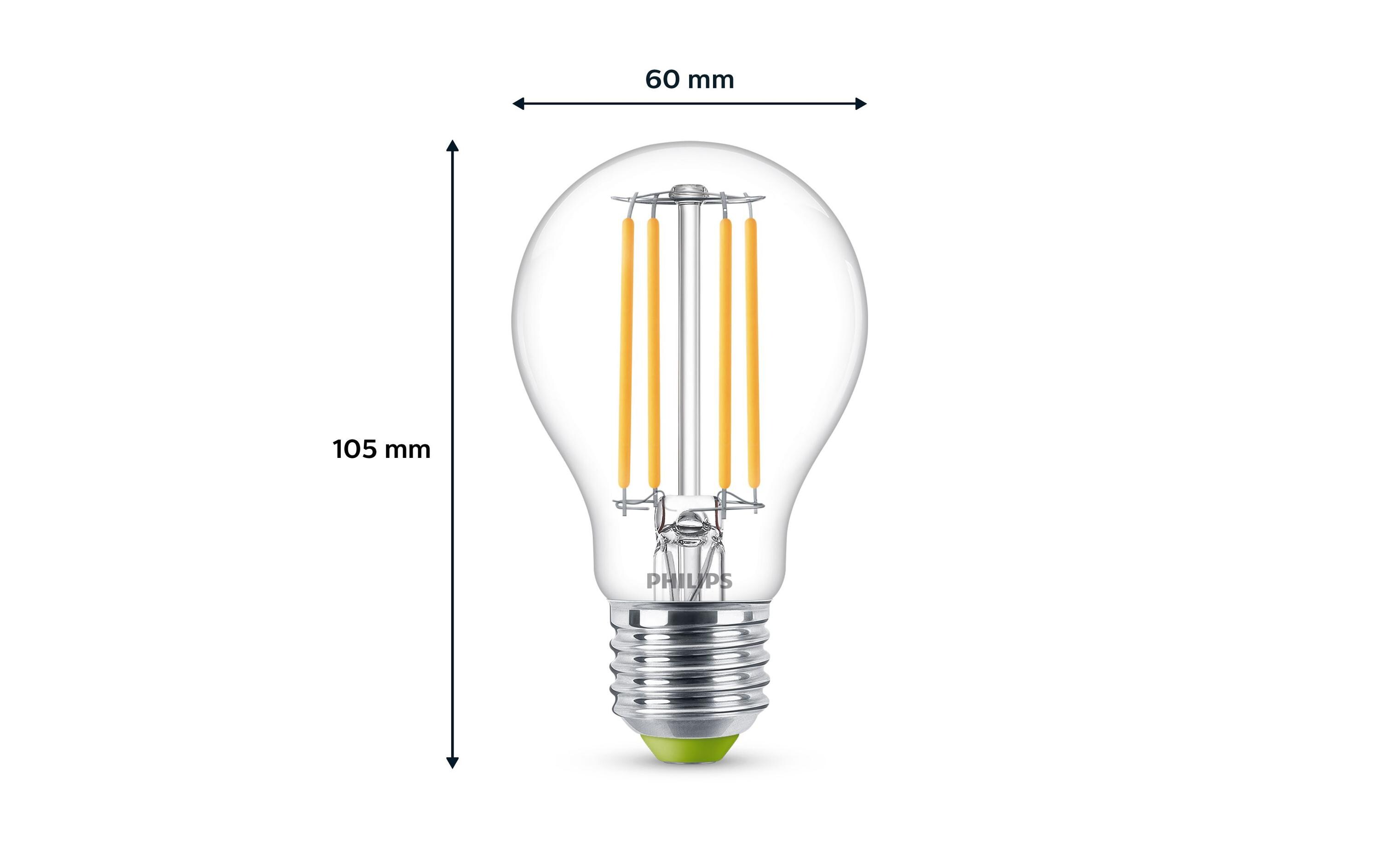 Lampe E27 LED, Ultra-Effizient, Warmweiss, 40W ErsatzWarmweisses LED-Leuchtmittel A60 mit klarem Glas