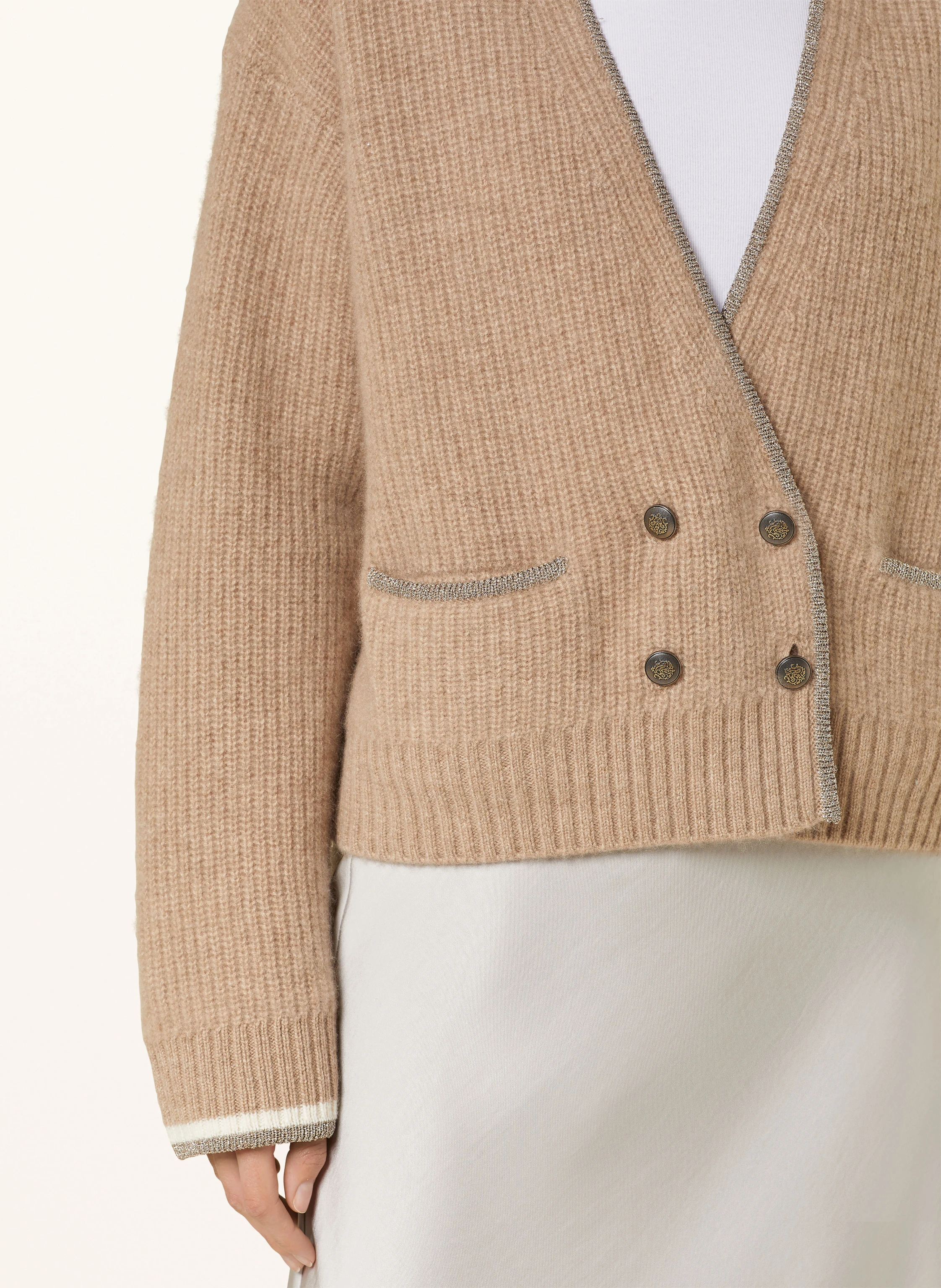 Princess GOES HOLLYWOOD Strickjacke mit Cashmere und Glitzergarn