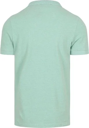 Superdry Piqué Poloshirt Melange Lichtgroen M1110343A-9VQ kopen