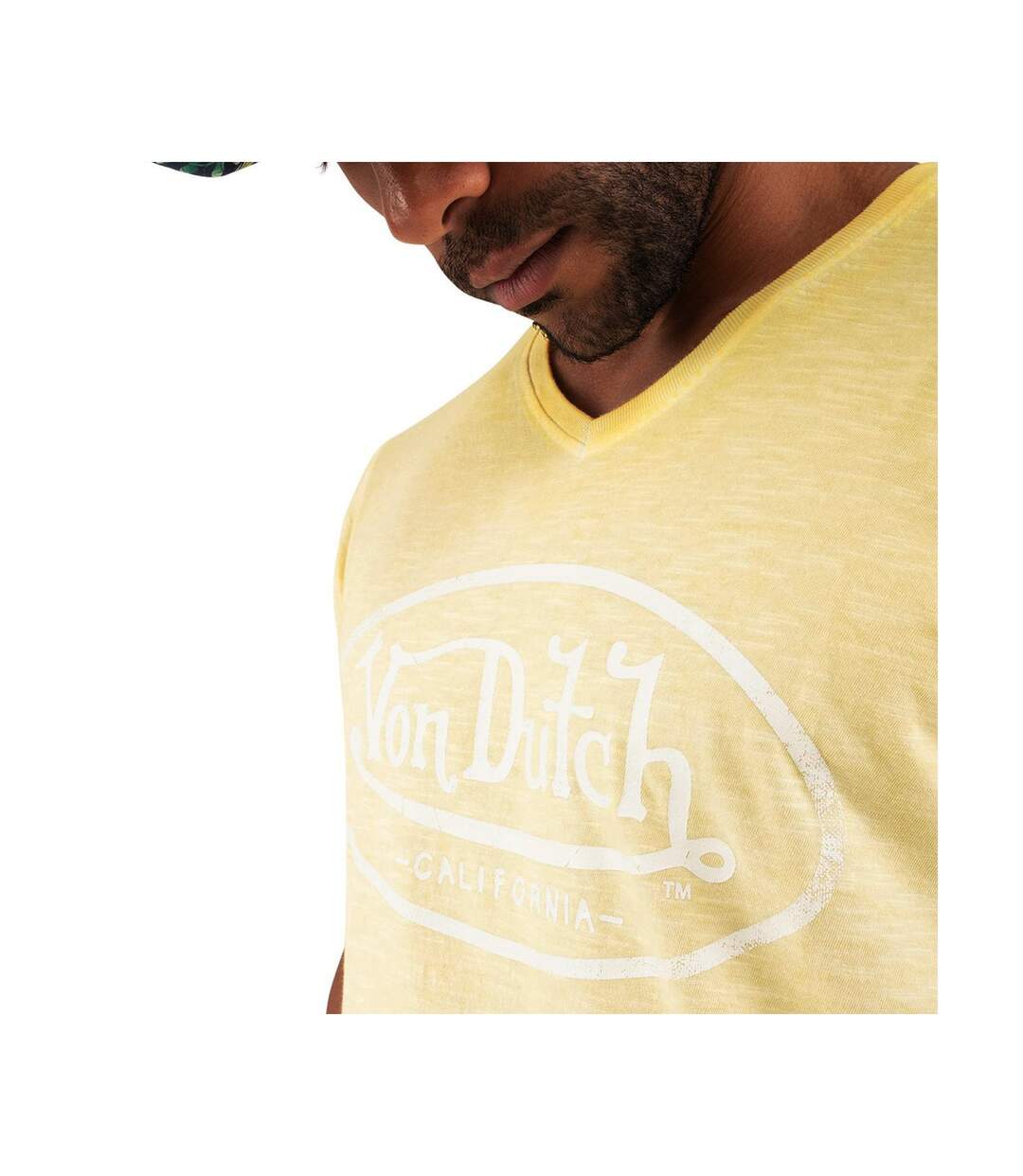 T-shirt col V homme en coton Tyron