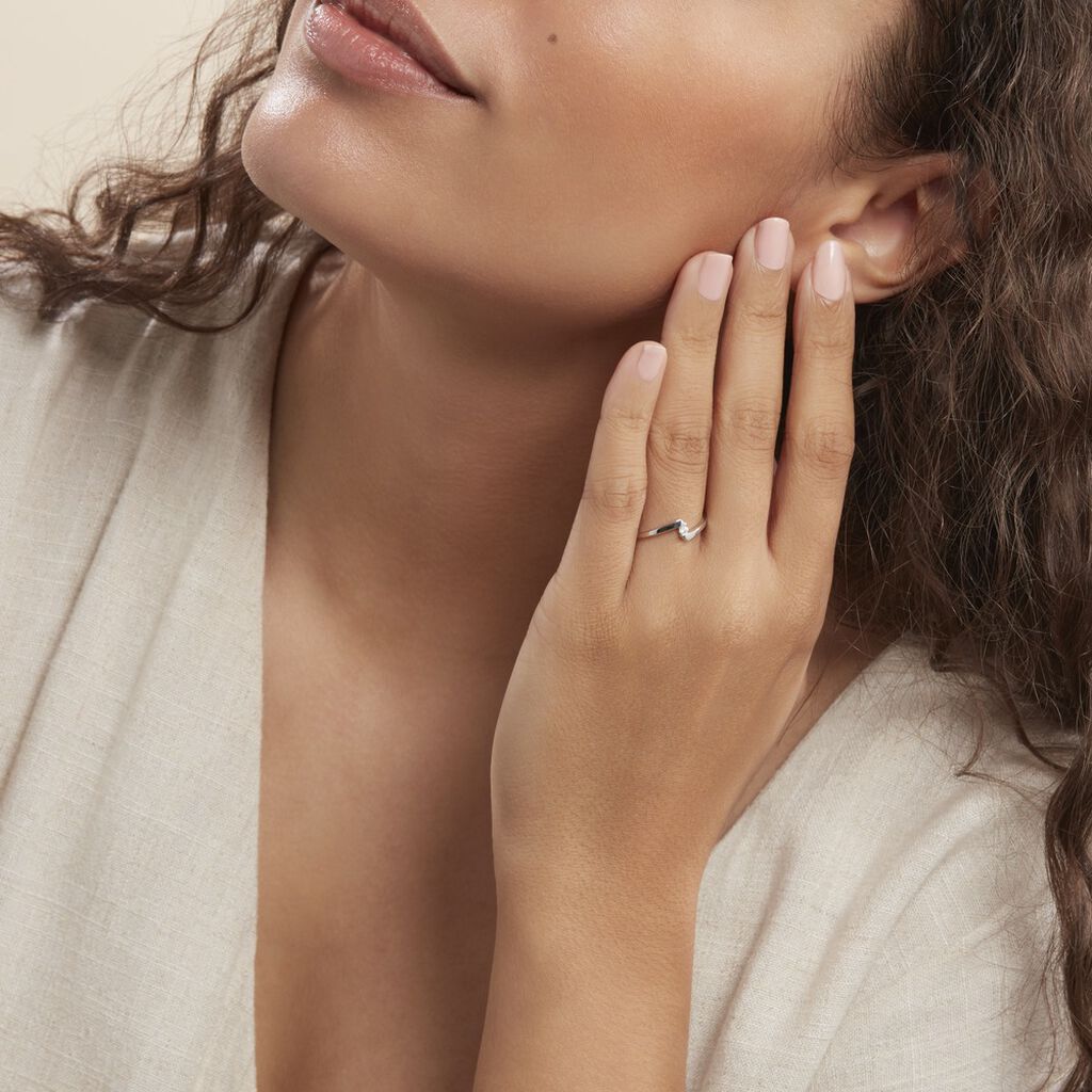 Bague Solitaire Ashley Or Blanc Diamant