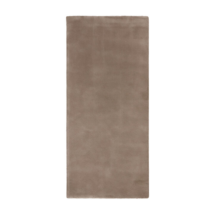 Zacht laagpolige Loper - Cozy Taupe | Wasbaar & vormvast