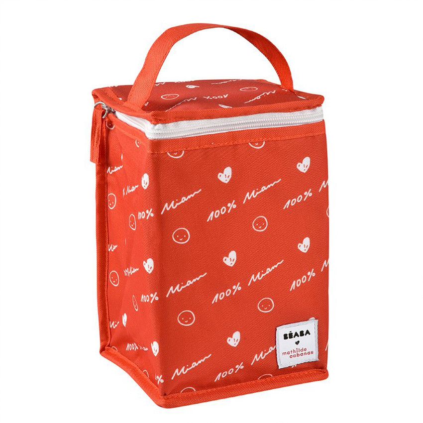 Pochette repas isotherme - Mathilde Cabanas - Rouge - Ecru