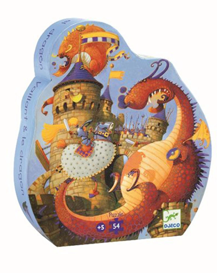 Puzzle DRACHE in bunt
