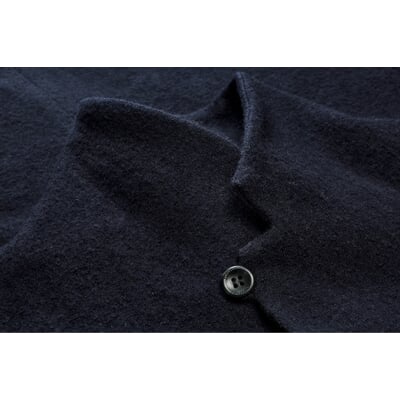 Herrenjacke Stehkragen Wolle, Dunkelblau
