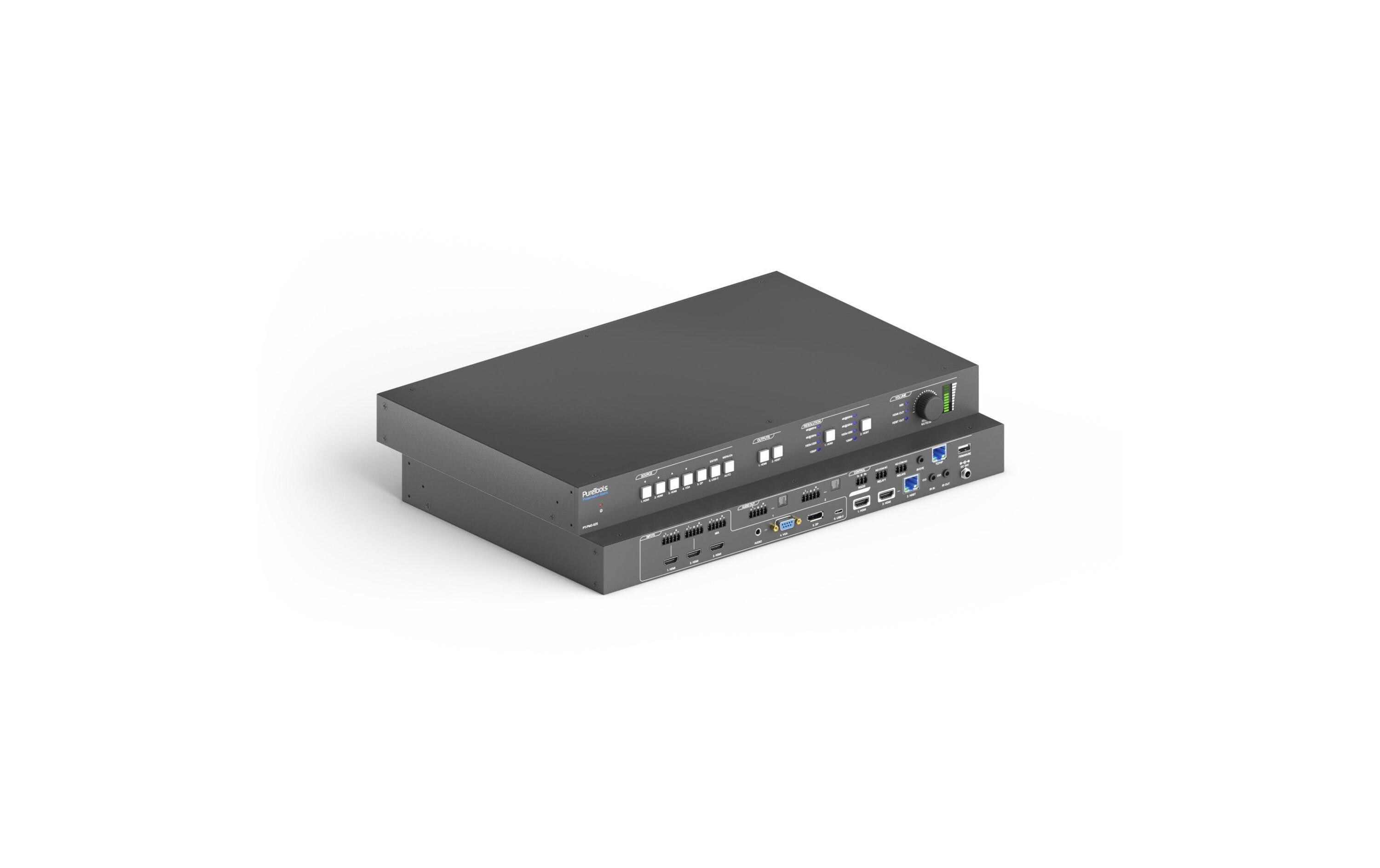 Matrix Switcher PT-PMS-62S Multiformat HDBaseT<br>6x2 4K 18Gbps Seamless Multiformat HDBaseT Presentation Matrix Switcher Set