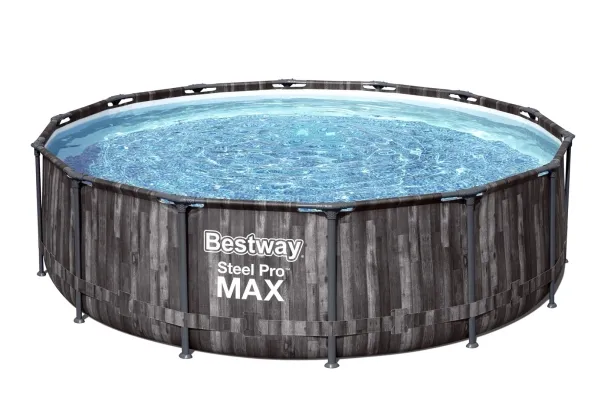 Bestway 5614Z, 13030 L, Indrammet pool, Voksen & barn, Stige, Træ, 47,4 kg