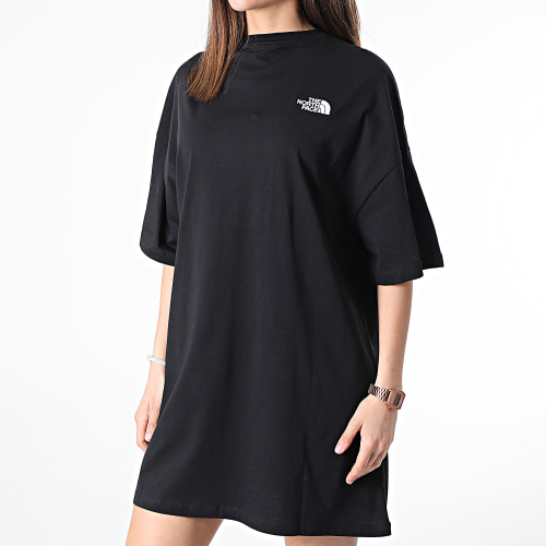 Robe Tee Shirt Oversize Femme A55AP Noir