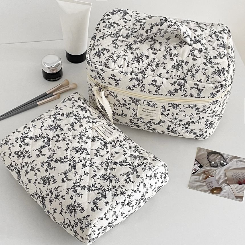 ZenlyHabit - Cartoon Paneel Stoffen Make-up Tas / Etui (Diverse Ontwerpen)