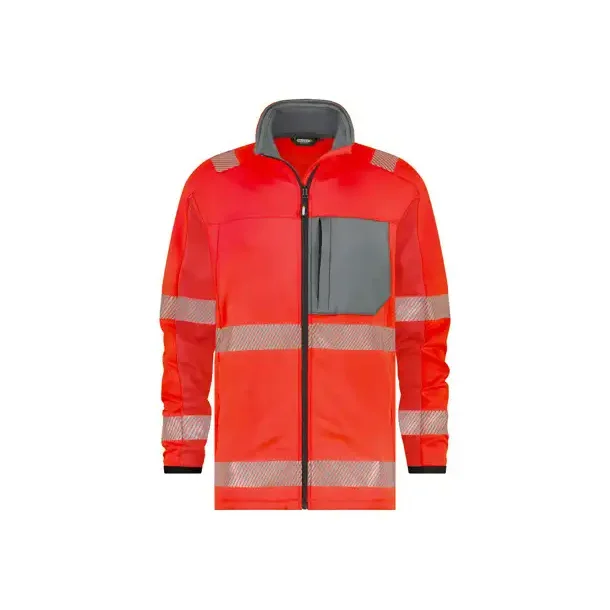 DASSY ® CAMDEN (300504) MELLEMLAGSJAKKE MED HØJ SYNLIGHED  rød og grå