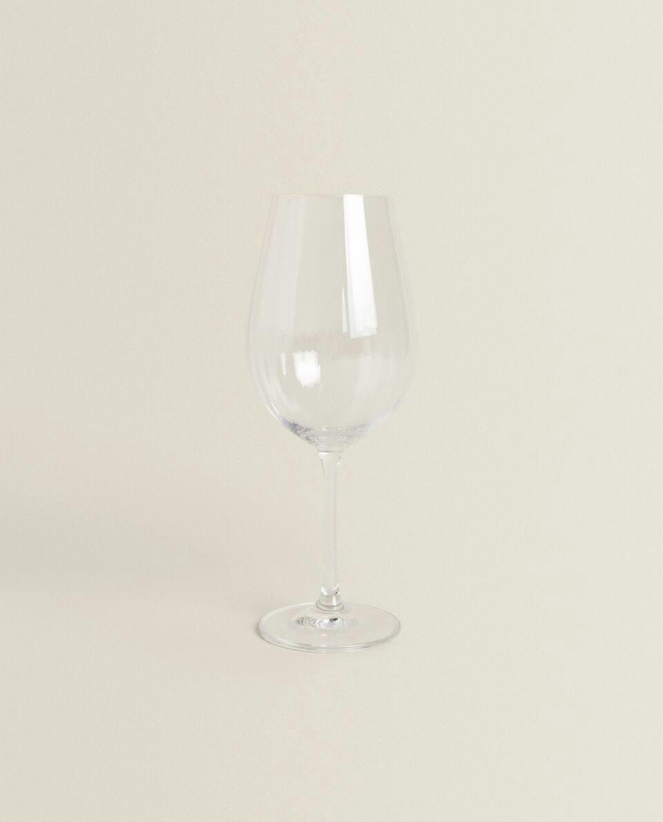 TAÇA DE VINHO DE CRISTAL ELEVADO