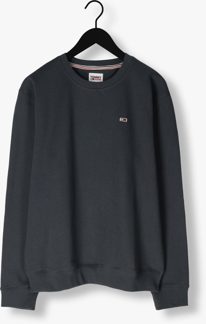 TOMMY JEANS donkergrijze tommy jeans sweater tjm regular fleece c neck