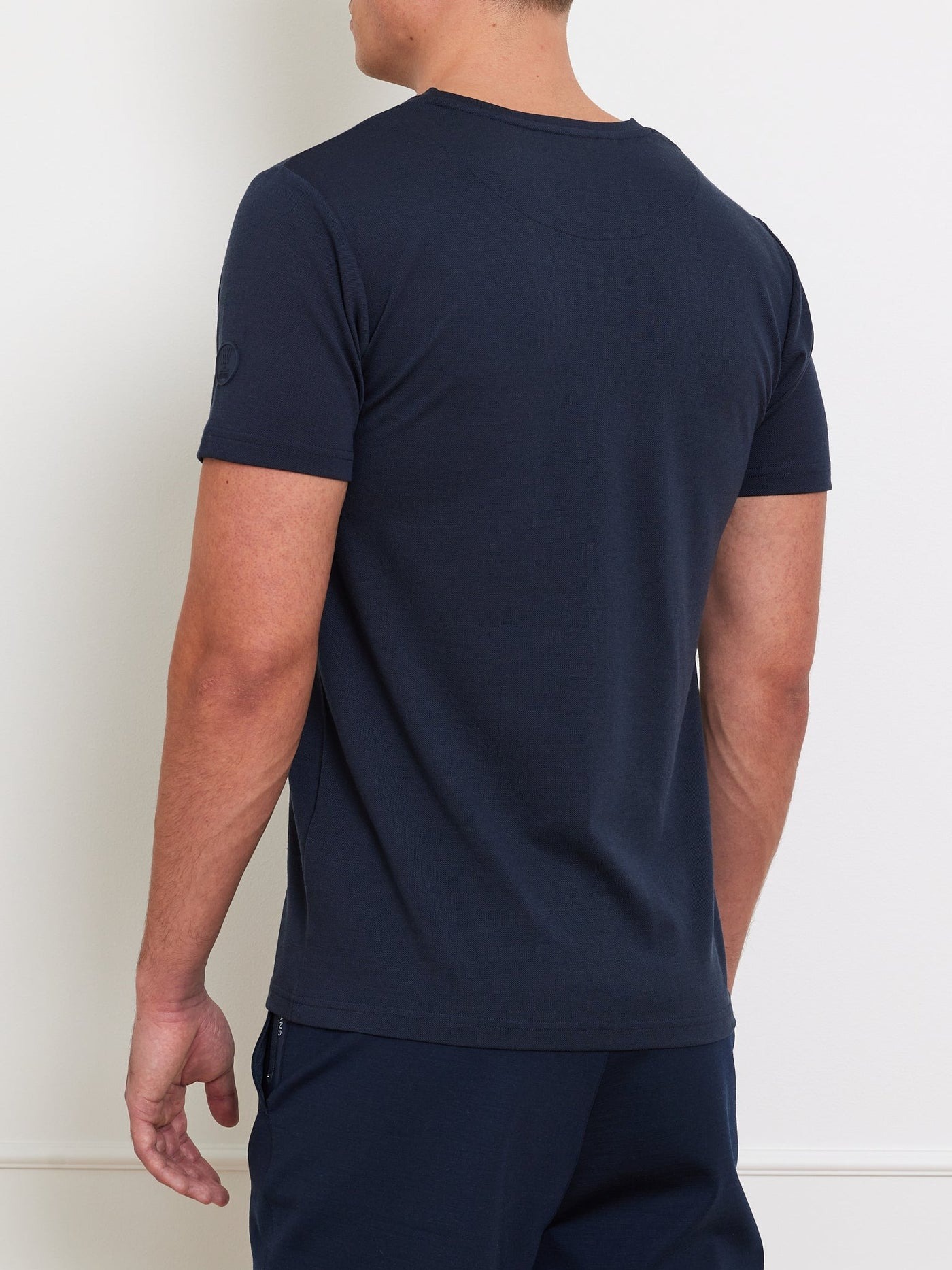 Medalist Piqué Tee Herre Navy Blue