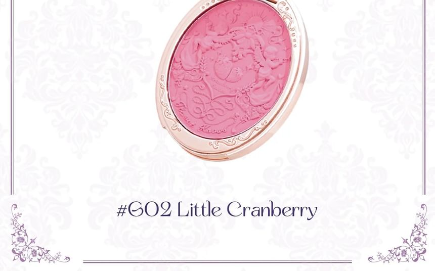 Flower Knows - Violet Strawberry Rococo Embossed Blush - G02