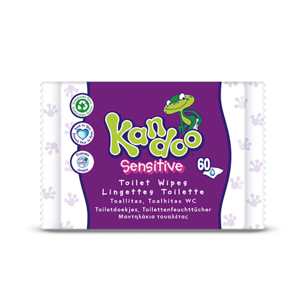 Kandoo Vochtige Toiletdoekjes Sensitive60 stuks