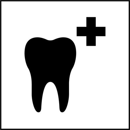 Panneau d'information - Soins dentaires - ISO 7001